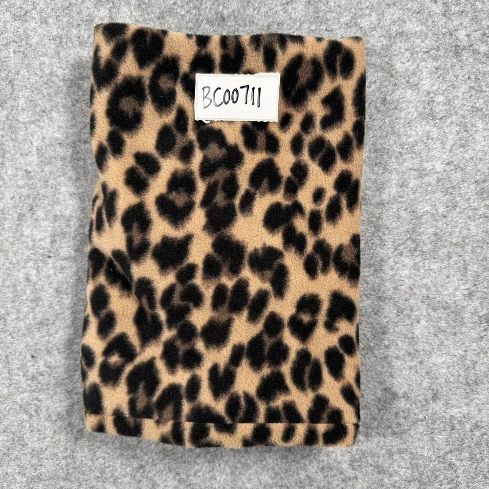 Old Navy Leopard Print Performance Fleece Funnel Scarf Neck Warmer Snood Gaiter